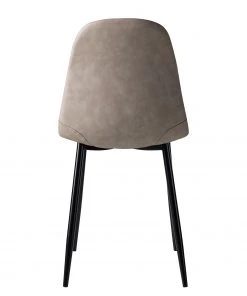 Mørteens Polsterstuhl Iskmo VII - Kunstleder / Metall - Schwarz - Taupe - 4er Set -Deutschland Stühle Verkaufs-Shop 1000312597 211210 09245800183 DETAILS P000000001000312597