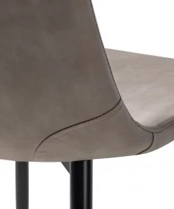 Mørteens Polsterstuhl Iskmo VII - Kunstleder / Metall - Schwarz - Taupe - 4er Set -Deutschland Stühle Verkaufs-Shop 1000312597 211210 09245800187 DETAILS P000000001000312597