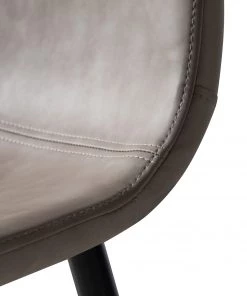 Mørteens Polsterstuhl Iskmo VII - Kunstleder / Metall - Schwarz - Taupe - 4er Set -Deutschland Stühle Verkaufs-Shop 1000312597 211210 09245800189 DETAILS P000000001000312597