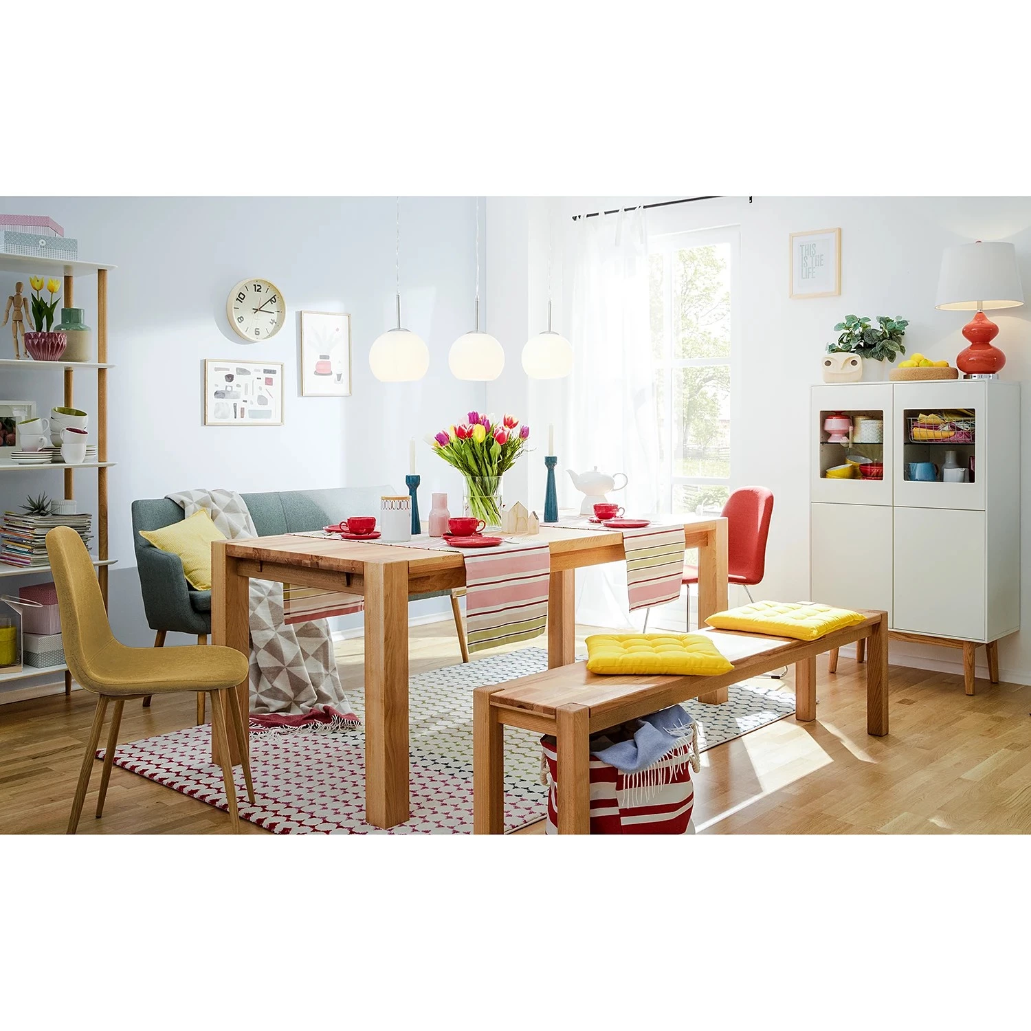 Mørteens Polsterstuhl Iskmo III - Currygelb - 4er Set 2 Mørteens Polsterstuhl Iskmo III - Currygelb - 4er Set – Bild 2