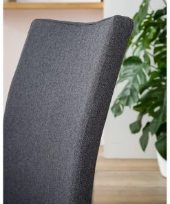 Fredriks Freischwinger Marco II - Flachgewebe / Edelstahl - Anthrazit - 4er Set -Deutschland Stühle Verkaufs-Shop 1000313228 211209 14223100076 DETAILS P000000001000313228