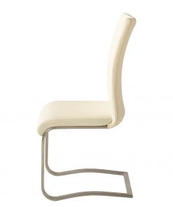 Fredriks Freischwinger Marco - Echtleder Gyda: Cremeweiß - 4er Set -Deutschland Stühle Verkaufs-Shop 1000313386 211209 14223500200 DETAILS P000000001000313386