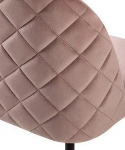 Jack & Alice Polsterstuhl Farum - Samt / Stahl - Schwarz - Samt Zala: Altrosa - 2er Set -Deutschland Stühle Verkaufs-Shop 1000313393 211208 12180300053 DETAILS P000000001000313393