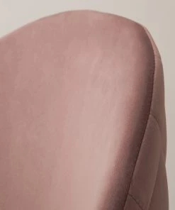 Jack & Alice Polsterstuhl Farum - Samt / Stahl - Schwarz - Samt Zala: Altrosa - 2er Set -Deutschland Stühle Verkaufs-Shop 1000313393 211208 12180300057 DETAILS P000000001000313393