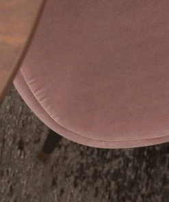 Jack & Alice Polsterstuhl Farum - Samt / Stahl - Schwarz - Samt Zala: Altrosa - 2er Set -Deutschland Stühle Verkaufs-Shop 1000313393 211208 12180300063 DETAILS P000000001000313393