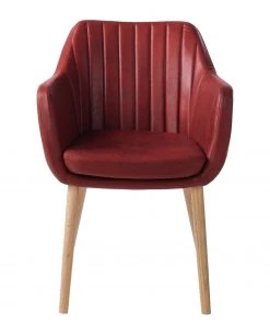 Mørteens Armlehnenstuhl Leedy IV - Kunstleder / Eiche massiv - Kirschrot - 2er Set 13 Mørteens Armlehnenstuhl Leedy IV - Kunstleder / Eiche massiv - Kirschrot - 2er Set -Deutschland Stühle Verkaufs-Shop 1000313396 211208 12180400083 DETAILS P000000001000313396