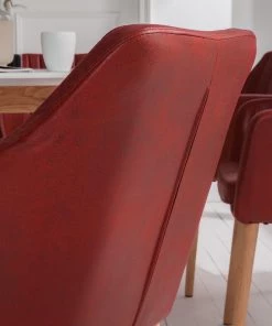 Mørteens Armlehnenstuhl Leedy IV - Kunstleder / Eiche massiv - Kirschrot - 2er Set 21 Mørteens Armlehnenstuhl Leedy IV - Kunstleder / Eiche massiv - Kirschrot - 2er Set -Deutschland Stühle Verkaufs-Shop 1000313396 211208 12180500099 DETAILS P000000001000313396