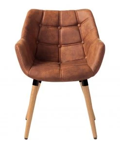 Mørteens Armlehnenstuhl Lamppi - Microfaser / Eiche massiv - Microfaser Colby: Vintage Cognac - 2er Set -Deutschland Stühle Verkaufs-Shop 1000313473 211209 133809000039 DETAILS P000000001000313473