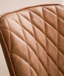 Mørteens Armlehnenstuhl Pori II - Kunstleder / Eiche massiv - Braun - 2er Set -Deutschland Stühle Verkaufs-Shop 1000313478 211209 133811000153 DETAILS P000000001000313478