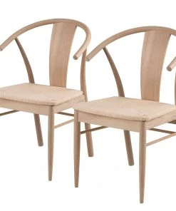 Loftscape Esszimmerstuhl Porras II (2er-Set) - Beige