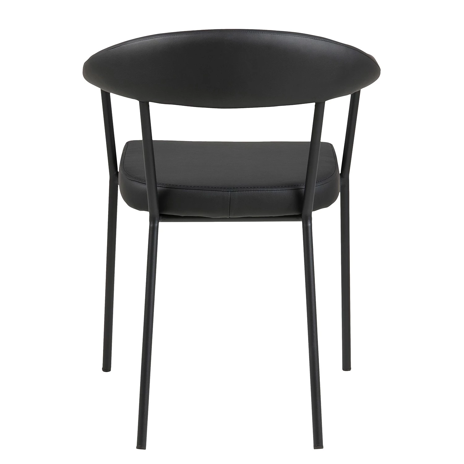 Loftscape Armlehnenstuhl Otava (2er-Set) - Kunstleder / Eisen - Schwarz 7 Loftscape Armlehnenstuhl Otava (2er-Set) - Kunstleder / Eisen - Schwarz – Bild 7