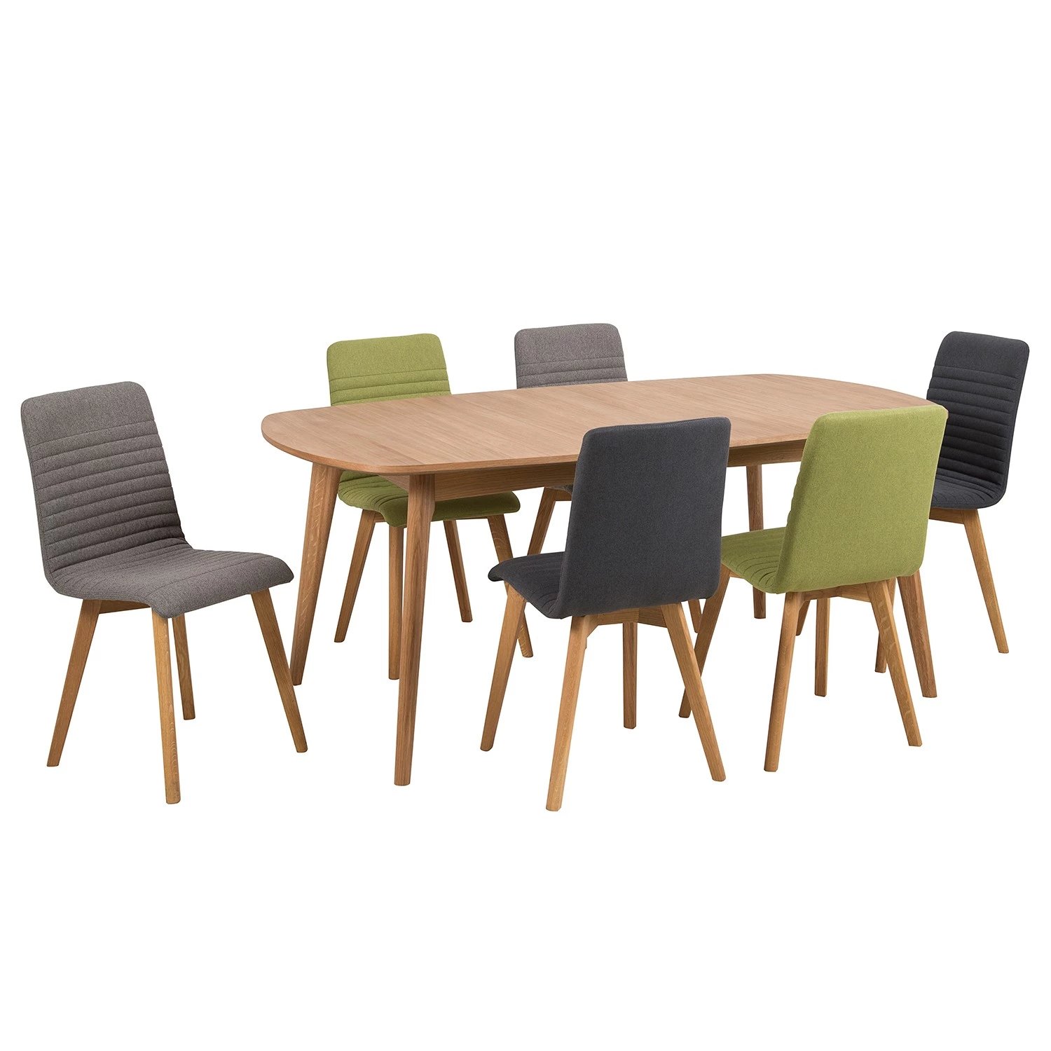 Loftscape Polsterstuhl Frederique (2er-Set) - Hellgrau 2 Loftscape Polsterstuhl Frederique (2er-Set) - Hellgrau – Bild 2