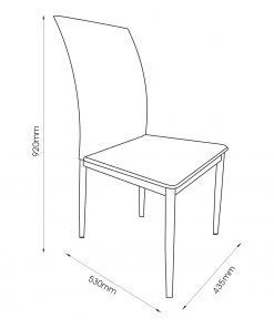 Loftscape Polsterstuhl Domenica I (4er-Set) - Webstoff / Eisen -Deutschland Stühle Verkaufs-Shop 1000319571 220128 12565900500 SKETCH DETAILS P000000001000319571 sketch