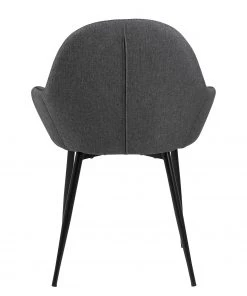 Loftscape Armlehnenstuhl Kia II (2er-Set) - Webstoff / Eisen - Grau / Schwarz -Deutschland Stühle Verkaufs-Shop 1000319580 220128 1257020060 DETAILS P000000001000319580