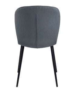 Loftscape Polsterstuhl Koriella (2er-Set) - Cord / Eisen - Grau / Schwarz -Deutschland Stühle Verkaufs-Shop 1000319599 220128 1257100055 DETAILS P000000001000319599