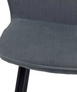 Loftscape Polsterstuhl Koriella (2er-Set) - Cord / Eisen - Grau / Schwarz -Deutschland Stühle Verkaufs-Shop 1000319599 220128 1257100060 DETAILS P000000001000319599