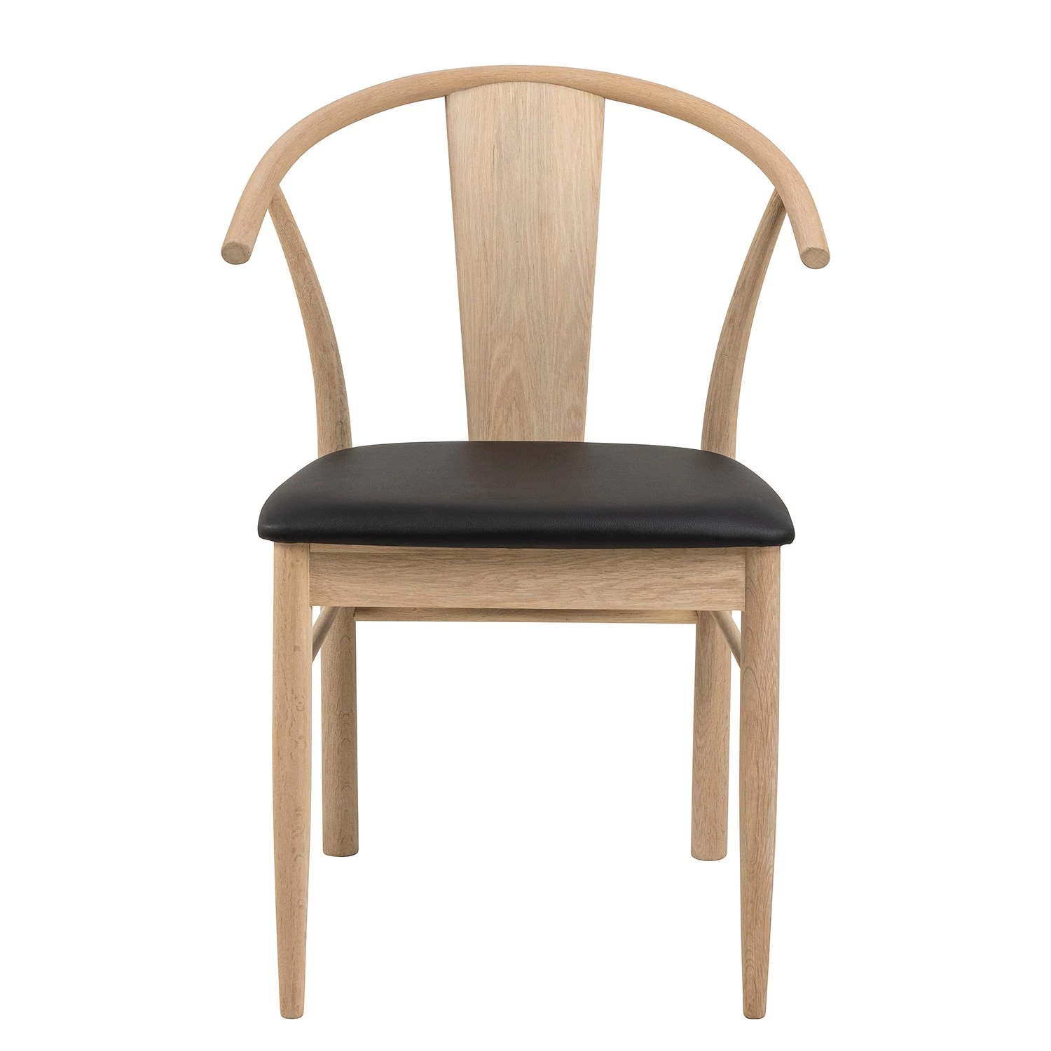 Loftscape Esszimmerstuhl Porras I (2er-Set) - Schwarz / Eiche hell 2 Loftscape Esszimmerstuhl Porras I (2er-Set) - Schwarz / Eiche hell – Bild 2