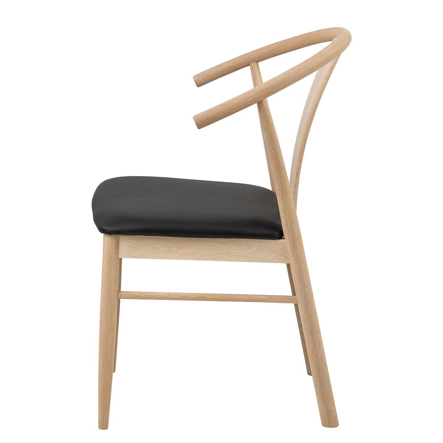 Loftscape Esszimmerstuhl Porras I (2er-Set) - Schwarz / Eiche hell 3 Loftscape Esszimmerstuhl Porras I (2er-Set) - Schwarz / Eiche hell – Bild 3