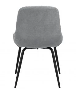 Loftscape Polsterstuhl Oline (2er-Set) - Webstoff / Eisen - Hellgrau / Schwarz -Deutschland Stühle Verkaufs-Shop 1000319618 220128 1257180060 DETAILS P000000001000319618