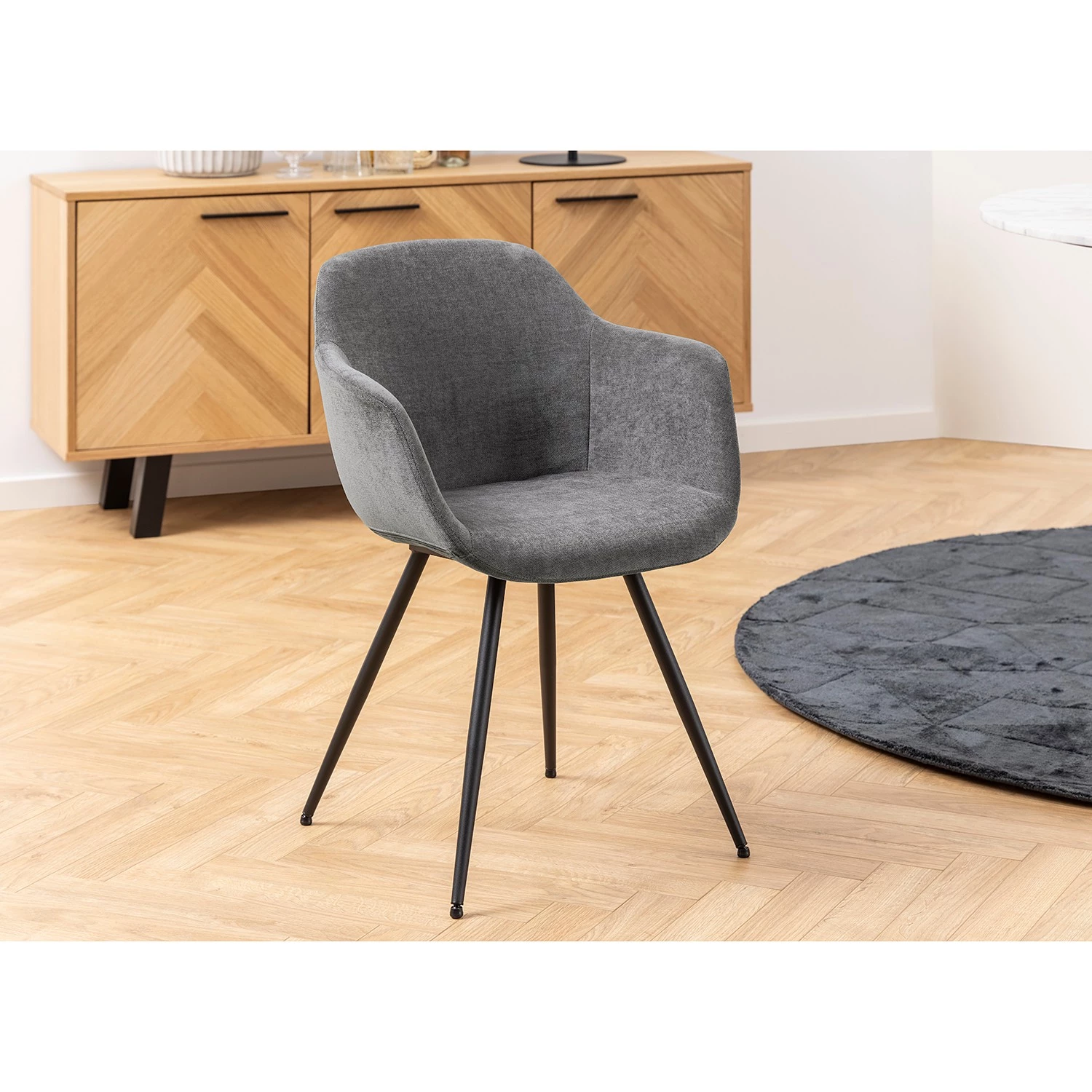 Loftscape Armlehnenstuhl Gawler - Vintage Grau 3 Loftscape Armlehnenstuhl Gawler - Vintage Grau – Bild 3