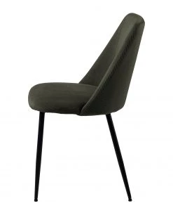 Loftscape Polsterstuhl Ferland (4er-Set) - Cord / Eisen - Dunkelolivgrün / Schwarz -Deutschland Stühle Verkaufs-Shop 1000319622 220128 1257200040 DETAILS P000000001000319622