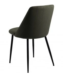 Loftscape Polsterstuhl Ferland (4er-Set) - Cord / Eisen - Dunkelolivgrün / Schwarz -Deutschland Stühle Verkaufs-Shop 1000319622 220128 1257200050 DETAILS P000000001000319622