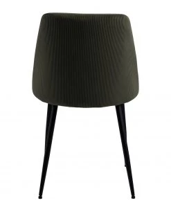 Loftscape Polsterstuhl Ferland (4er-Set) - Cord / Eisen - Dunkelolivgrün / Schwarz -Deutschland Stühle Verkaufs-Shop 1000319622 220128 1257200060 DETAILS P000000001000319622