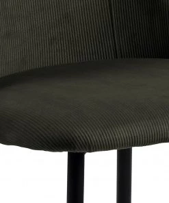 Loftscape Polsterstuhl Ferland (4er-Set) - Cord / Eisen - Dunkelolivgrün / Schwarz -Deutschland Stühle Verkaufs-Shop 1000319622 220128 1257200065 DETAILS P000000001000319622