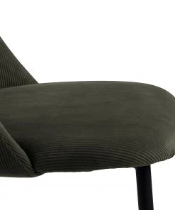 Loftscape Polsterstuhl Ferland (4er-Set) - Cord / Eisen - Dunkelolivgrün / Schwarz -Deutschland Stühle Verkaufs-Shop 1000319622 220128 1257200085 DETAILS P000000001000319622