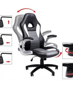 Loftscape Chefsessel Milnor - Schwarz / Grau 20 Loftscape Chefsessel Milnor - Schwarz / Grau -Deutschland Stühle Verkaufs-Shop 1000330261 220204 1334440090 DETAILS P000000001000330261