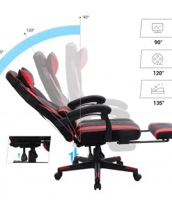 Loftscape Gaming Chair Moco XXL - Schwarz / Rot -Deutschland Stühle Verkaufs-Shop 1000330267 220204 1334450060 DETAILS P000000001000330267