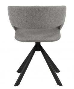 Loftscape Armlehnenstuhl Mornico - Webstoff / Eisen - Hellgrau / Schwarz -Deutschland Stühle Verkaufs-Shop 1000330925 220223 050 DETAILS P000000001000330925