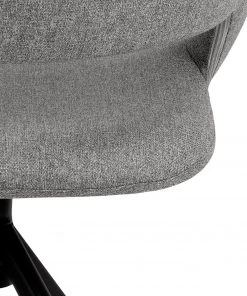 Loftscape Armlehnenstuhl Mornico - Webstoff / Eisen - Hellgrau / Schwarz -Deutschland Stühle Verkaufs-Shop 1000330925 220223 090 DETAILS P000000001000330925