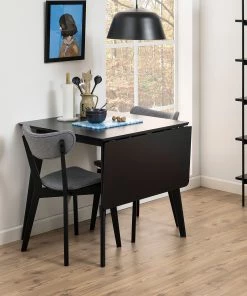 Loftscape Esszimmerstuhl Rigby II (2er-Set) - Webstoff / Gummibaum massiv - Grau / Schwarz -Deutschland Stühle Verkaufs-Shop 1000330926 220223 021 MOOD DETAILS P000000001000330926 mood