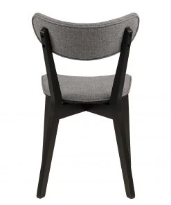 Loftscape Esszimmerstuhl Rigby II (2er-Set) - Webstoff / Gummibaum massiv - Grau / Schwarz -Deutschland Stühle Verkaufs-Shop 1000330926 220223 045 DETAILS P000000001000330926