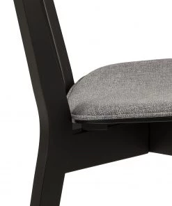 Loftscape Esszimmerstuhl Rigby II (2er-Set) - Webstoff / Gummibaum massiv - Grau / Schwarz -Deutschland Stühle Verkaufs-Shop 1000330926 220223 070 DETAILS P000000001000330926