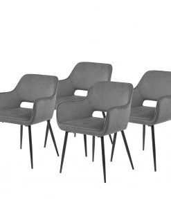 Mørteens Armlehnenstuhl Rivanna - Dunkelgrau - 4er Set