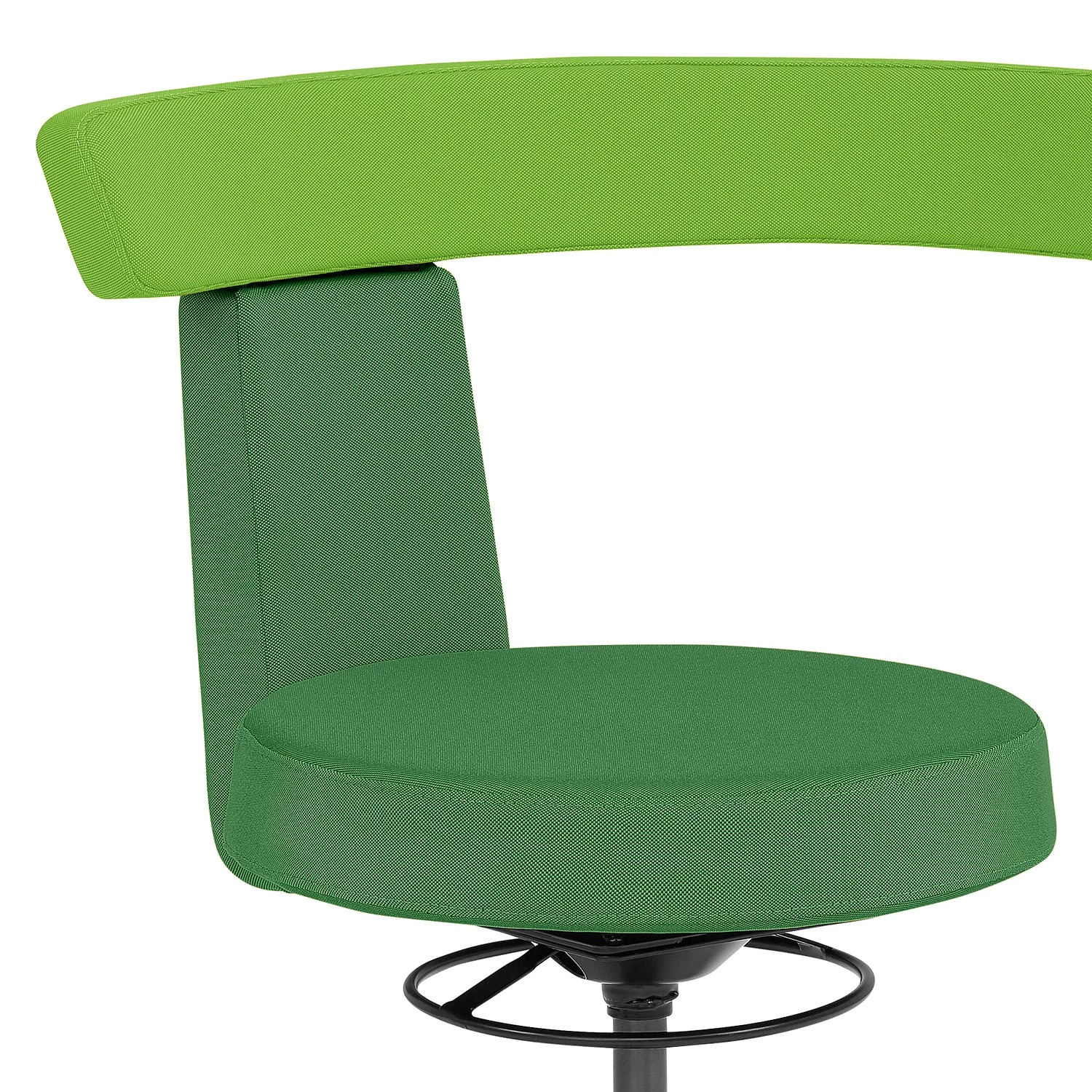 Mayer Sitzmöbel Drehhocker myMOON - Dunkelgrün / Limette 2 Mayer Sitzmöbel Drehhocker myMOON - Dunkelgrün / Limette – Bild 2