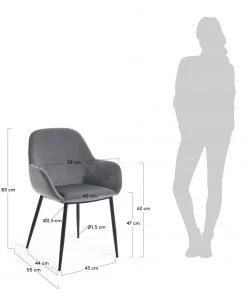 Loftscape Armlehnenstuhl Kusamo IV (2er-Set) - Grau -Deutschland Stühle Verkaufs-Shop 1000340182 220414 500 SKETCH DETAILS P000000001000340182 sketch