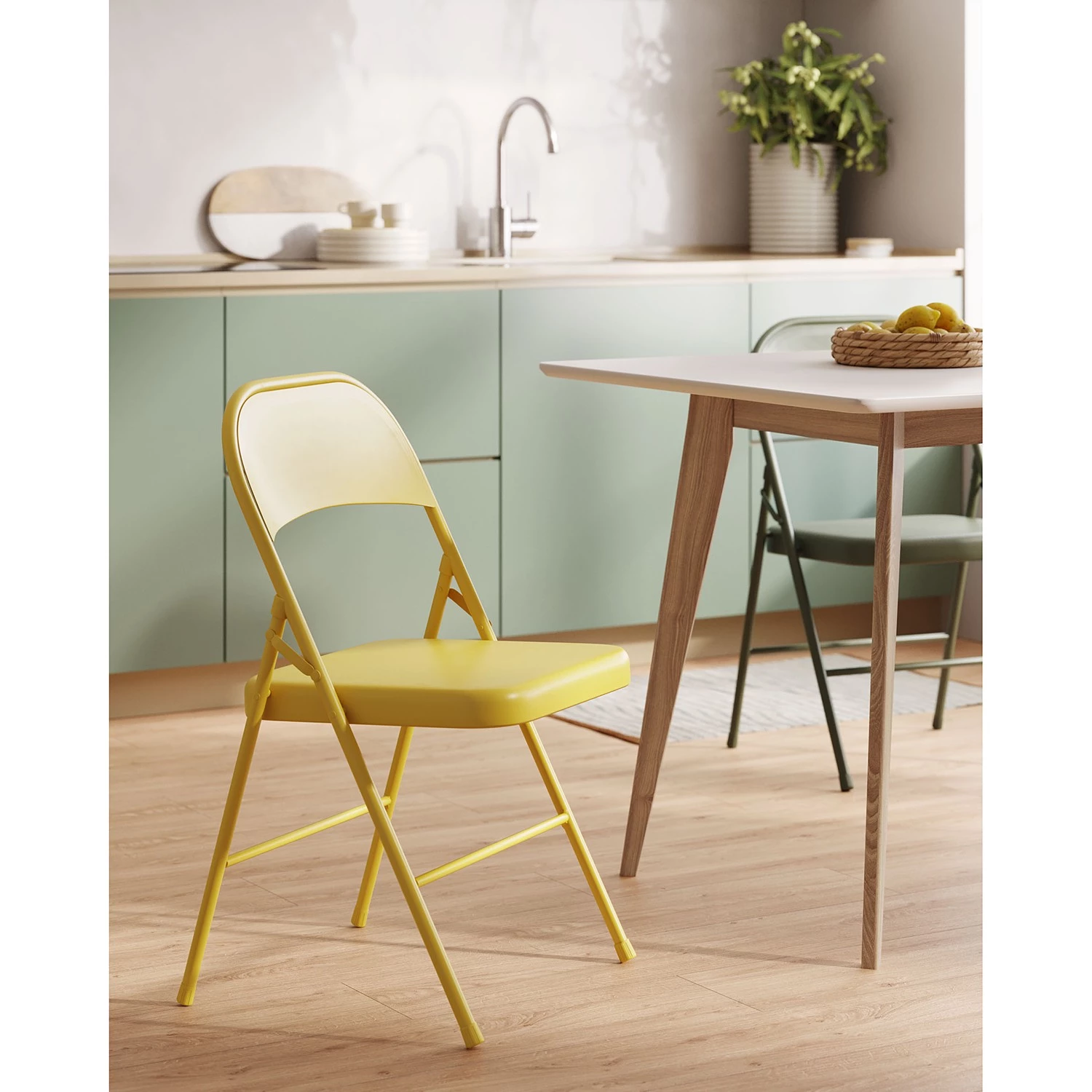 Loftscape Esszimmerstuhl Penaflor (2er-Set) - Senfgelb 2 Loftscape Esszimmerstuhl Penaflor (2er-Set) - Senfgelb – Bild 2