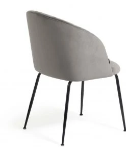 Loftscape Esszimmerstuhl Lumi III (2er-Set) - Samt / Stahl - Grau / Schwarz 10 Loftscape Esszimmerstuhl Lumi III (2er-Set) - Samt / Stahl - Grau / Schwarz -Deutschland Stühle Verkaufs-Shop 1000340198 220414 035 DETAILS P000000001000340198