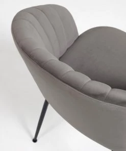 Loftscape Esszimmerstuhl Lumi III (2er-Set) - Samt / Stahl - Grau / Schwarz 12 Loftscape Esszimmerstuhl Lumi III (2er-Set) - Samt / Stahl - Grau / Schwarz -Deutschland Stühle Verkaufs-Shop 1000340198 220414 045 DETAILS P000000001000340198