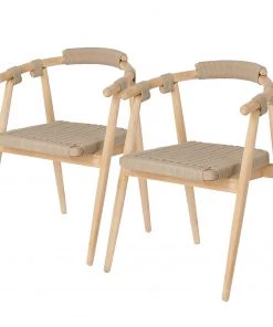 Loftscape Armlehnenstuhl Puras (2er-Set) - Sahara