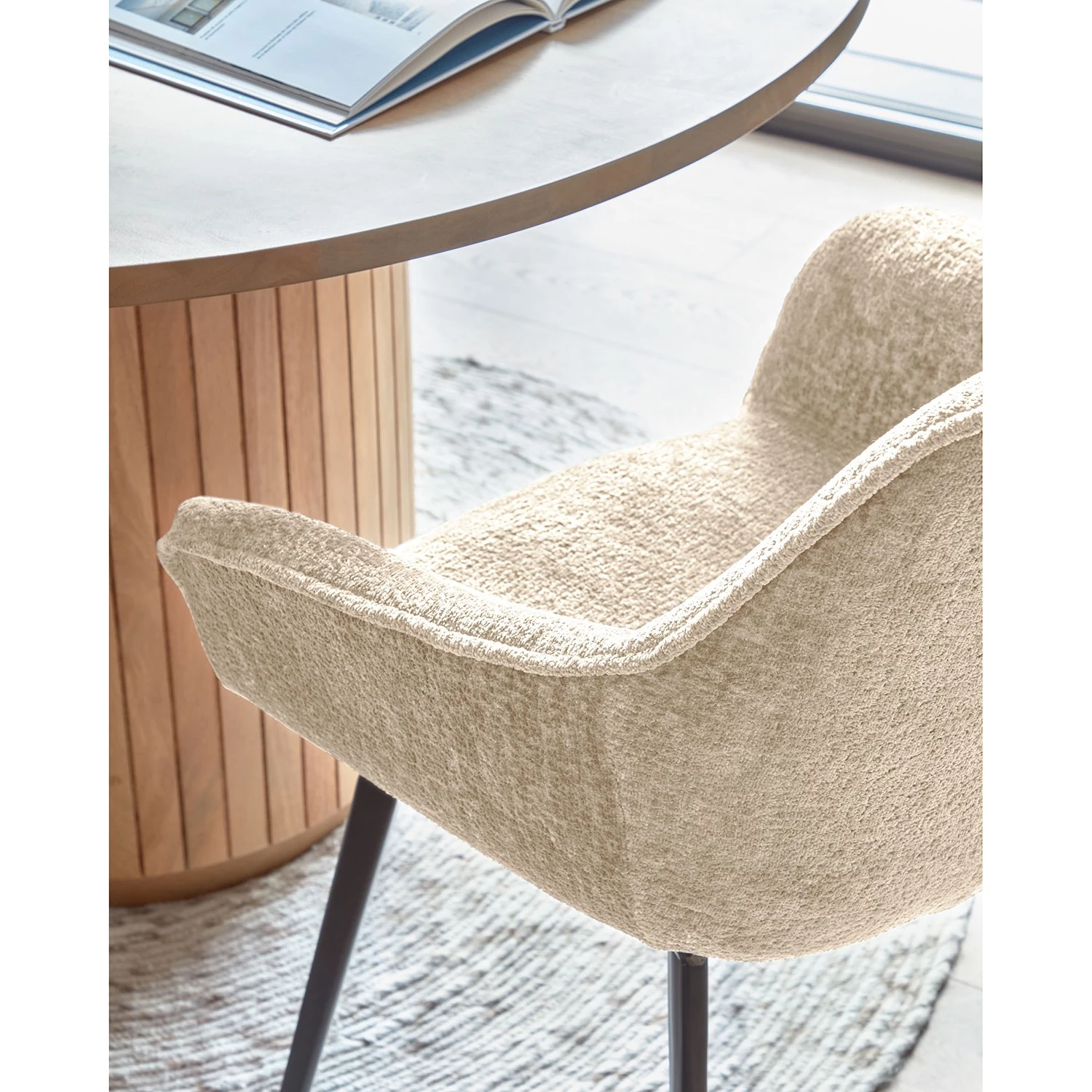 Loftscape Armlehnenstuhl Sophie (2er-Set) - Elfenbein 10 Loftscape Armlehnenstuhl Sophie (2er-Set) - Elfenbein – Bild 10