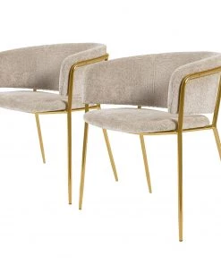 Loftscape Armlehnenstuhl Vilhena V (2er-Set) - Sahara