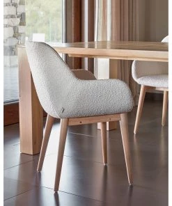 Loftscape Armlehnenstuhl Kusamo V (4er-Set) - Strukturstoff - Weiß / Esche -Deutschland Stühle Verkaufs-Shop 1000340256 220414 021 MOOD DETAILS P000000001000340256 mood