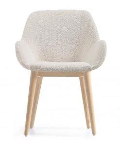 Loftscape Armlehnenstuhl Kusamo V (4er-Set) - Strukturstoff - Weiß / Esche -Deutschland Stühle Verkaufs-Shop 1000340256 220414 030 DETAILS P000000001000340256