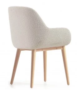 Loftscape Armlehnenstuhl Kusamo V (4er-Set) - Strukturstoff - Weiß / Esche -Deutschland Stühle Verkaufs-Shop 1000340256 220414 036 DETAILS P000000001000340256