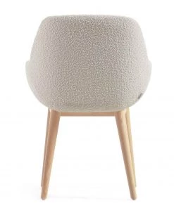 Loftscape Armlehnenstuhl Kusamo V (4er-Set) - Strukturstoff - Weiß / Esche -Deutschland Stühle Verkaufs-Shop 1000340256 220414 040 DETAILS P000000001000340256