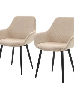 Loftscape Armlehnstuhl Morgedal (2er-Set) - Magnolia